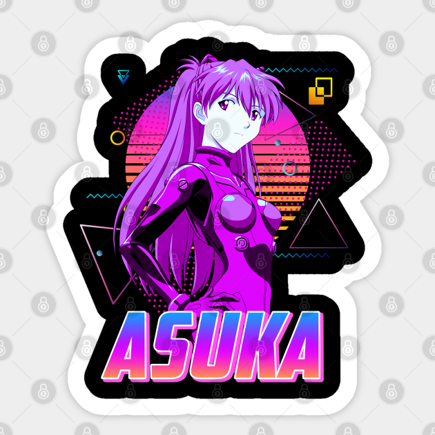 Asuka Poster Evangelion Neon Genesis Evangelion Sticker Teepublic 3140